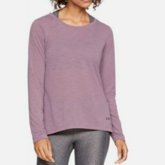 Under Armour Tops - Under Armour Women's WhisperLight Purple Long Sleeve Top Size M